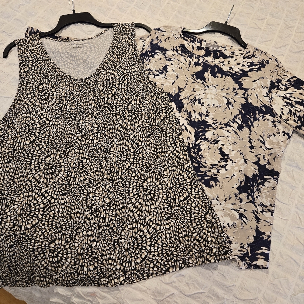 Batch of 2 Women’s Blouses – Both Size 1X – Croft & Barrow + JM Collection